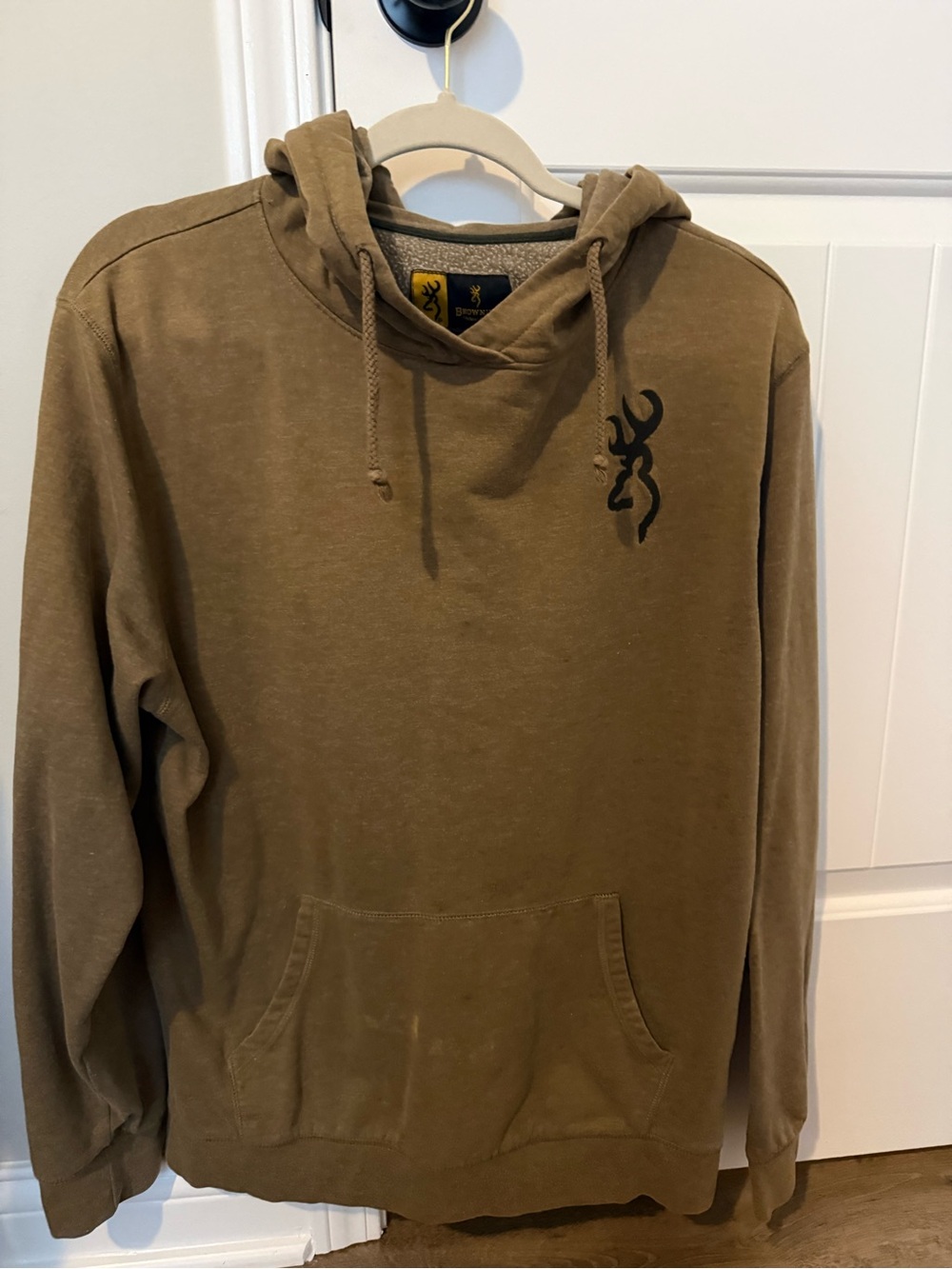 Browning Olive Brown Pullover Hoodie with Black Logo